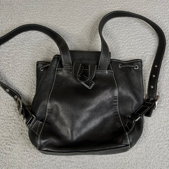 Vintage Coach Legacy Mini Black Backpack Bag #9569 - Picture 2 of 12